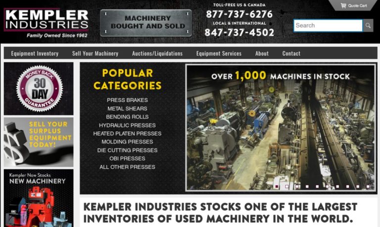 Kempler工业液压使用机